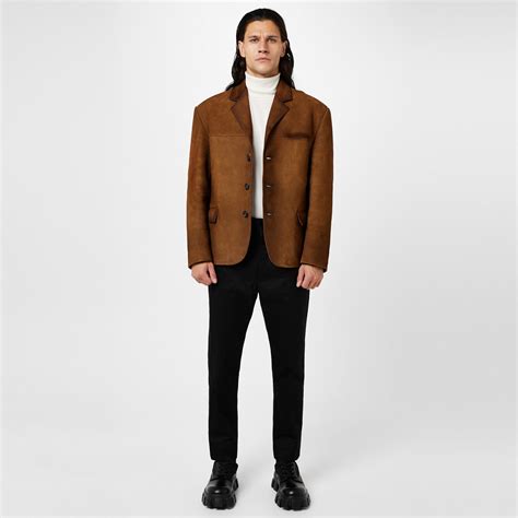 prada suede blazer